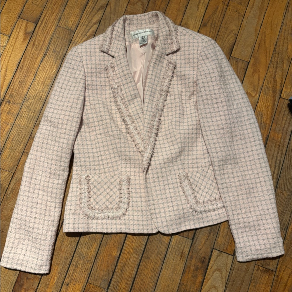 Chanel Pink Tweed Blazer